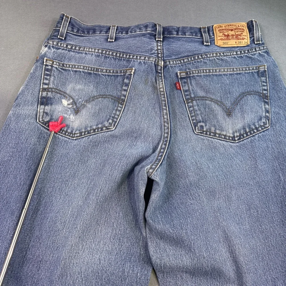 Vintage Levis 560 Jeans 38x34 Blue Regular Fit Denim Cotton 90s